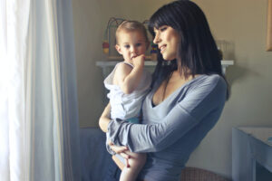 mom with baby